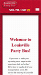 Mobile Screenshot of louisvillepartybus.net